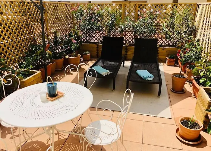 Charming Mezzanine W/ Large Terrace - Apartman Nizza